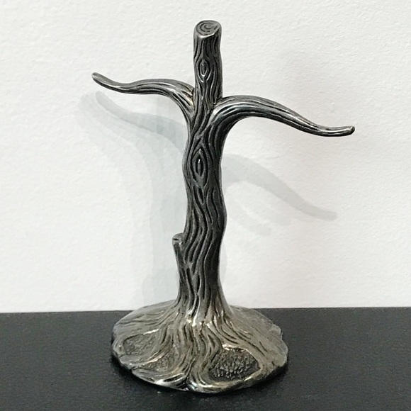 Godinger Silver Plate Tree Jewelry Stand Branch Bracelet Earring Ring Display - Picture 1 of 11